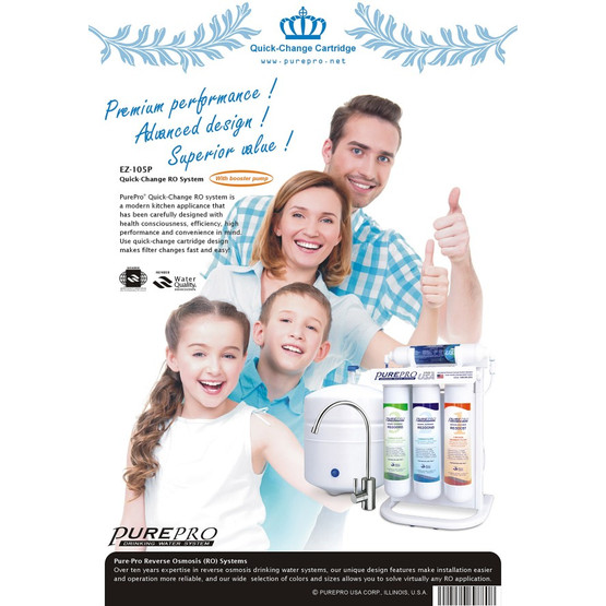 PurePro ERS 105 RO beépethető ozmózis víztisztító